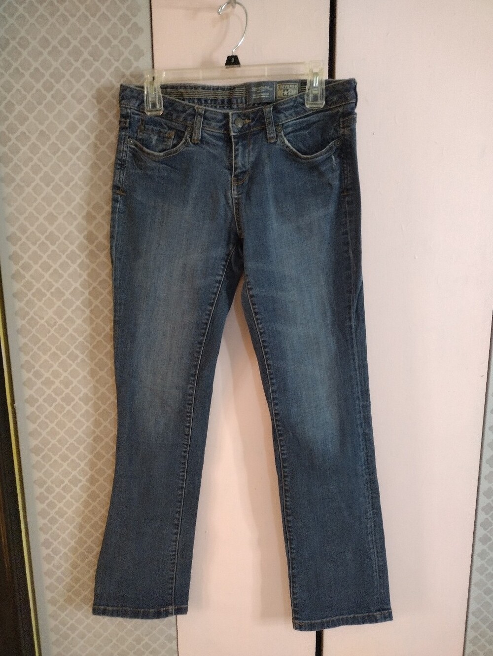 Converse Women's Dark Blue Straight Leg Jeans